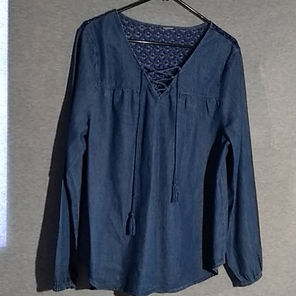 3/$15💲Vintage jean top